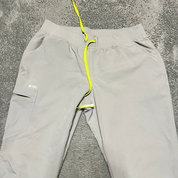 Figs Pants Womens XL Gray Zamora Joggers Scrub Light Gray - Picture 2 of 10